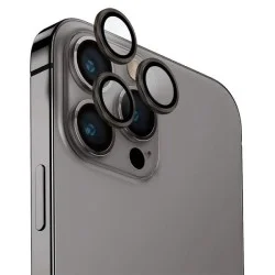 Uniq Optix iPhone 15 Pro Aluminum Camera Lens Protector - Steel Grey
